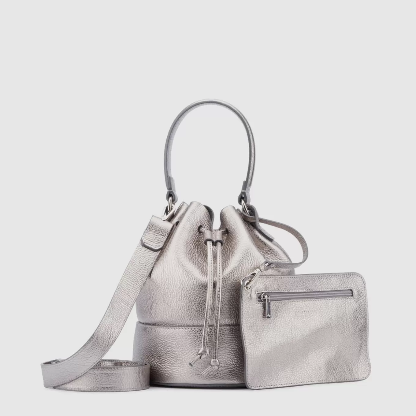 Handbags | Women Aquatalia Bari Bucket Platinum