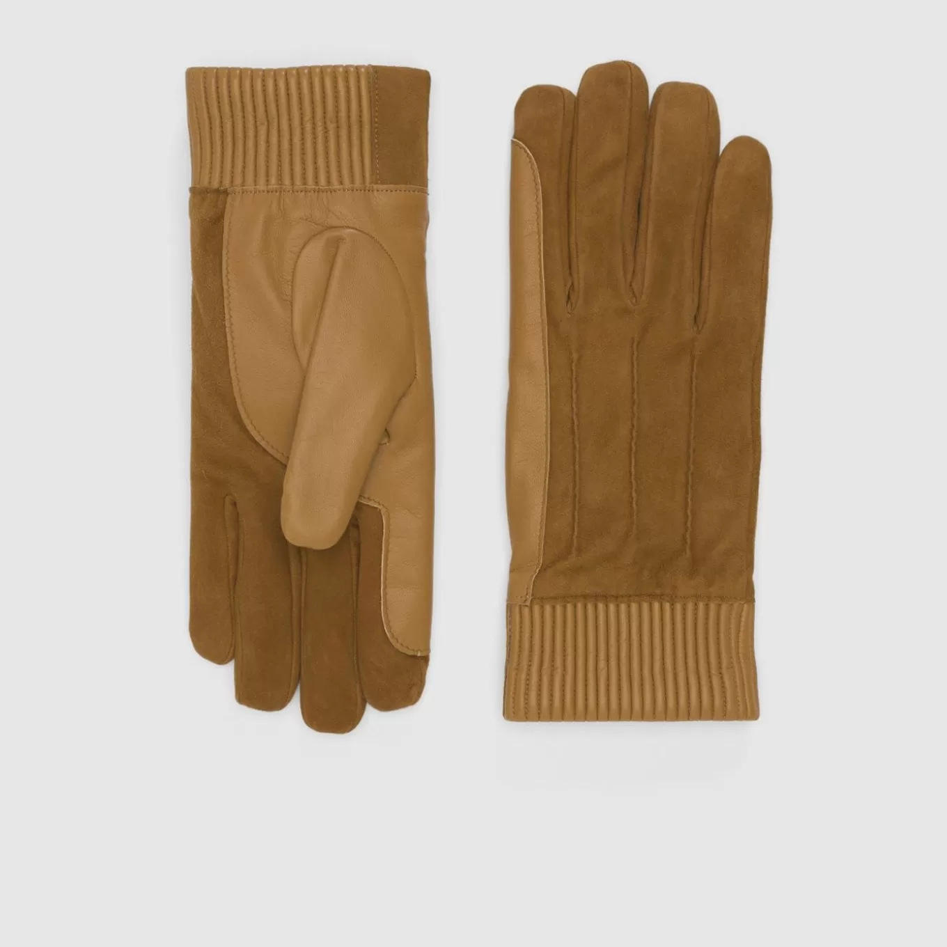 Gloves | Men Aquatalia Leather Cuff Glove Camel