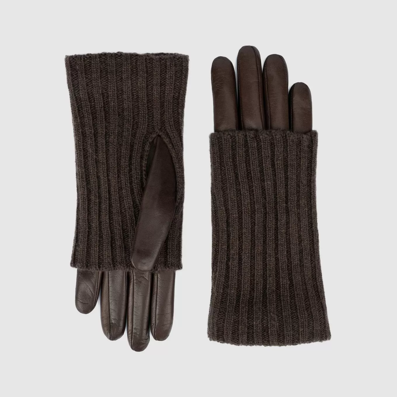 Gloves | Women Aquatalia Sweater Cuff Glove Brown